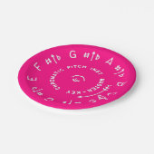 Roze pitch Pipe Papieren Bordje (Gekanteld)