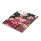 Roze Pitcher-Plant Tegeltje (Zijkant)