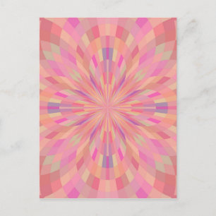 Roze Pixel 2 Briefkaart