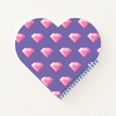 Roze Pixel Diamond Notitieboek (Achterkant)