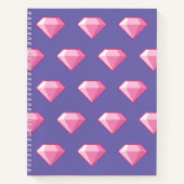 Roze Pixel Diamond Notitieboek (Voorkant)