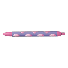 Roze Pixel Diamond Zwarte Inkt Pen