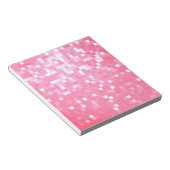Roze Pixel Glans Notitieblok (Schuin)