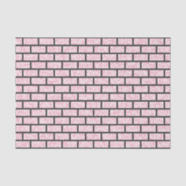 Roze Pixelated Computer Game Look Bricks Patroon Tissuepapier