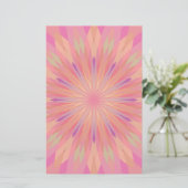 Roze pixels 3 briefpapier (Staand voorkant)