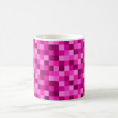 Roze Pixels Gedrukte Koffiemok Kop (Center)