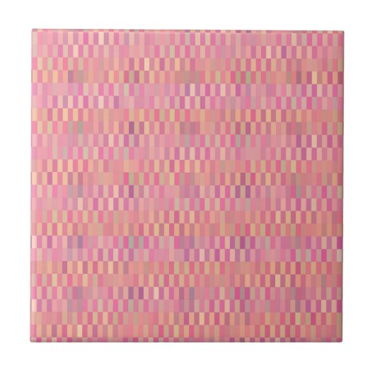 Roze pixels tegeltje (Voorkant)