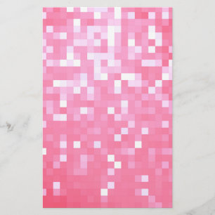 Roze pixelsprankeling briefpapier