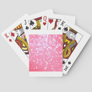 Roze pixelsprankeling speelkaarten