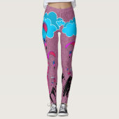 Roze Pixie Dust Paragliding Leggings (Voorkant)