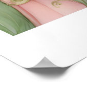 Roze Pixie Vlinder Fee Poster (Hoek)