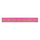 Roze pizzakgesneden betonlint grosgrain lint (Voorkant)
