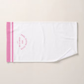 Roze PKBL Social Club Crest Pickleball Handdoek (Handdoek)