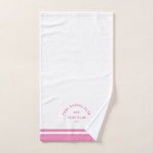 Roze PKBL Social Club Crest Pickleball Handdoek (Handdoek)