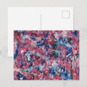 Roze plaat Abstract Briefkaart (Voorkant / Achterkant)