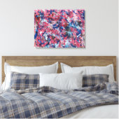 Roze plaat Abstract Canvas Afdruk (Insitu (Slaapkamer))