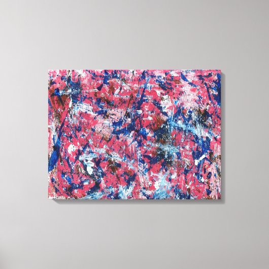 Roze plaat Abstract Canvas Afdruk (Voorkant)