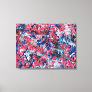 Roze plaat Abstract Canvas Afdruk