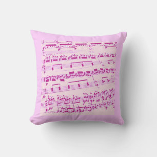 Roze plaat Music/Glee Club Kussen