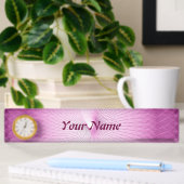 Roze plafond naambordje