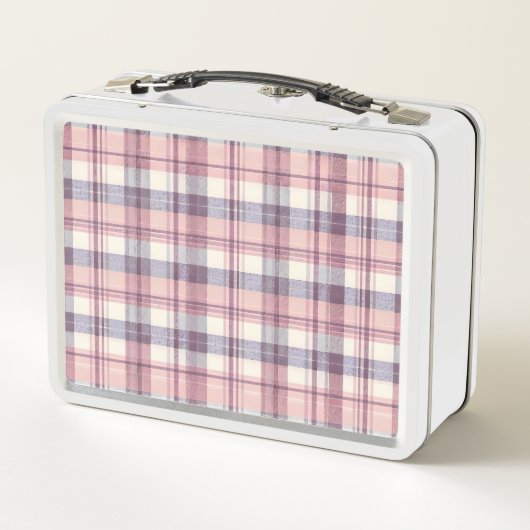 roze plaid lunchbox (Achterkant)