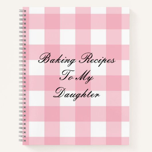 ROZE PLAID NOTITIEBOEK (Voorkant)