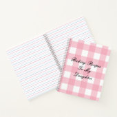 ROZE PLAID NOTITIEBOEK (Binnen)