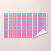 Roze Plaid Pop Bad Handdoek (Handdoek)
