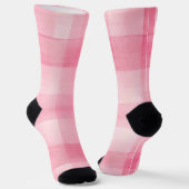 Roze Plaid Sokken (Gebogen)