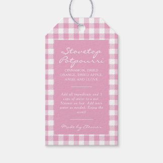 Roze Plaid Sudderpot Kit Cadeaulabel