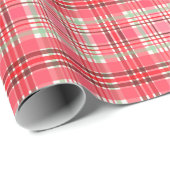 Roze Plaid Tartan Cadeaupapier (Rol Hoek)