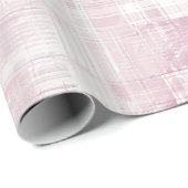 Roze Plaid Witte Verjaardag Cadeaupapier (Rol Hoek)