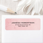 Roze Plain Elegant Modern Trendy Etiket (Insitu)