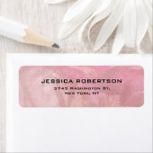 Roze Plain Elegant Modern Trendy Etiket (Insitu)