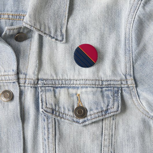 Roze plak ronde button 3,2 cm (In situ)