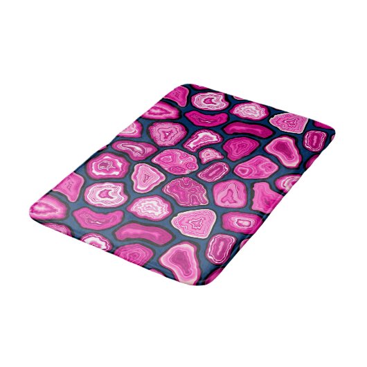 Roze plakjes badmat (Gekanteld)