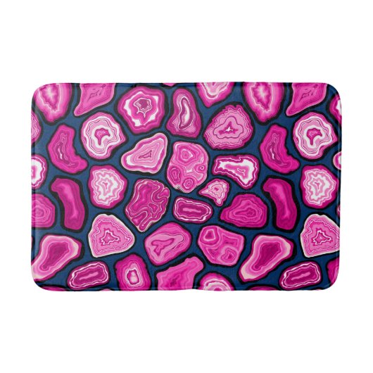 Roze plakjes badmat (Voorkant)