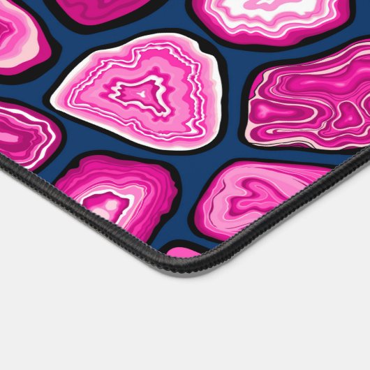 Roze plakjes bureaumat (Hoek)