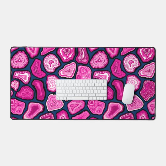 Roze plakjes bureaumat (Keyboard & Muis)