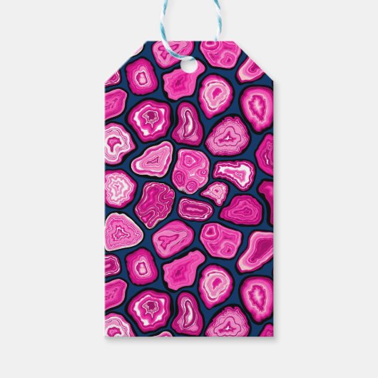 Roze plakjes cadeaulabel (Voorkant)