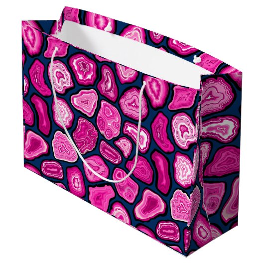 Roze plakjes groot cadeauzakje (Achterkant Gekanteld)