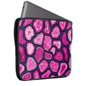 Roze plakjes laptop sleeve (Voorkant Rechts)