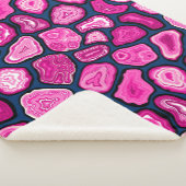 Roze plakjes sherpa deken (3/4)