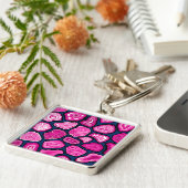 Roze plakjes sleutelhanger (Zijkant)