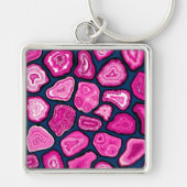 Roze plakjes sleutelhanger (Voorkant)