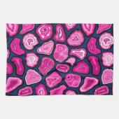 Roze plakjes theedoek (Horizontaal)