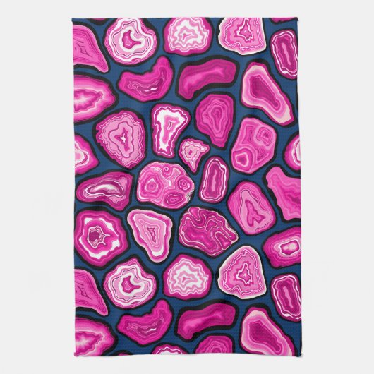 Roze plakjes theedoek (Verticaal)