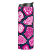 Roze plakjes thermosbeker (Gedraaid links)