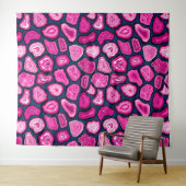 Roze plakjes wandkleed (In Situ (horizontaal))