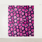 Roze plakjes wandkleed (Voorkant)